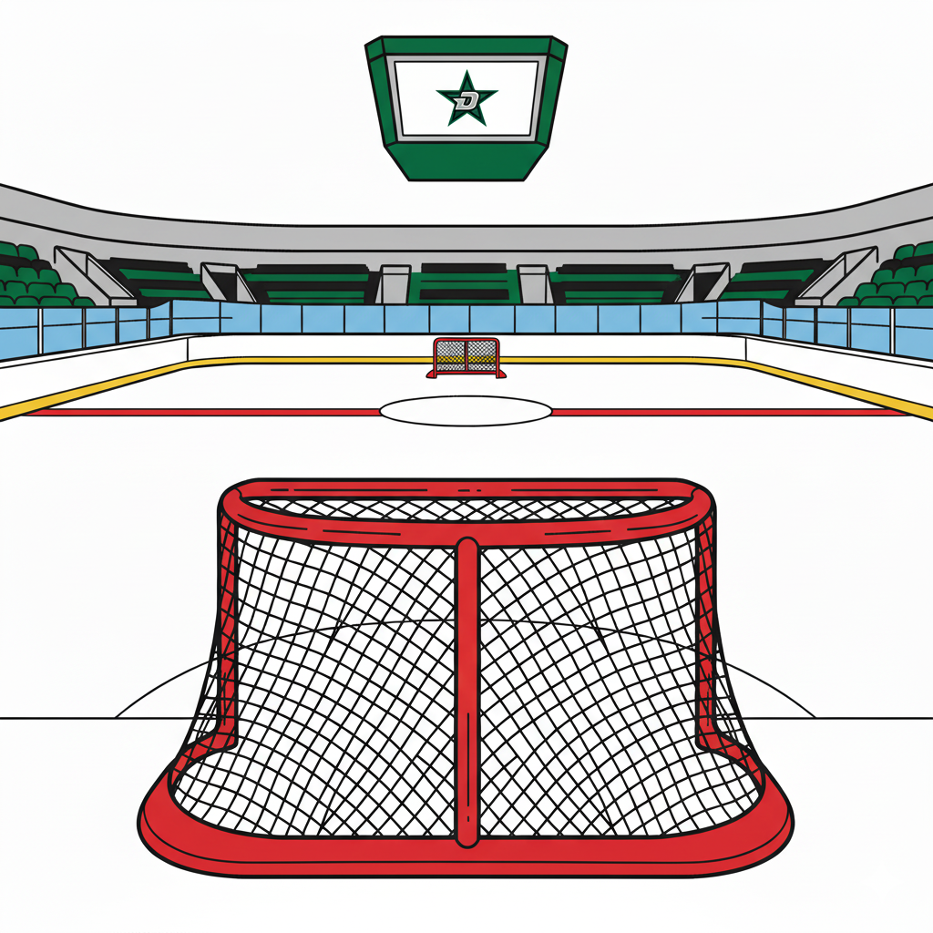 Dallas Stars arena coloring page image