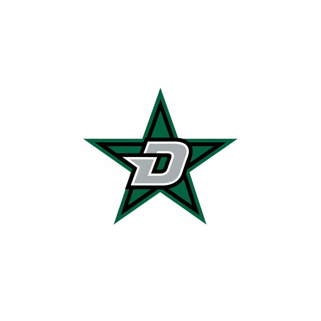 Dallas Stars logo coloring page image