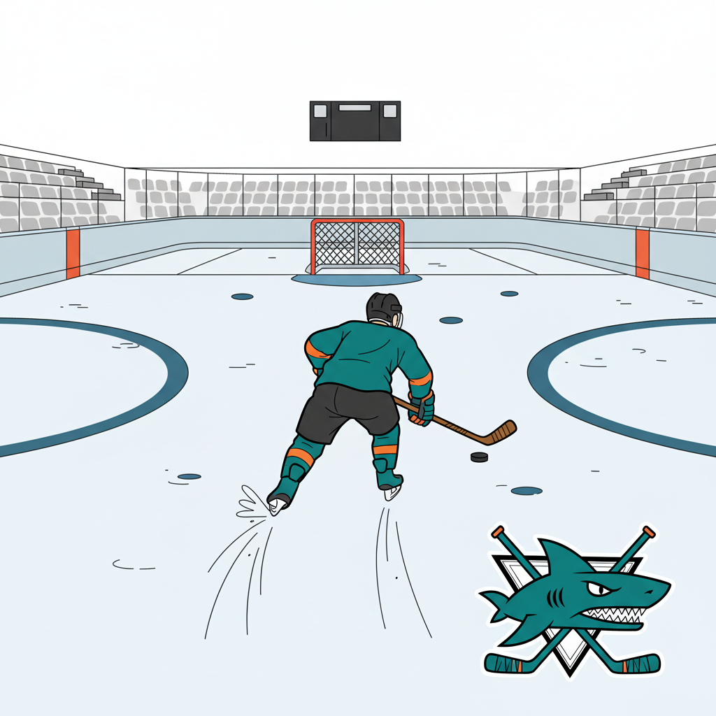 San Jose Sharks fan-art coloring page image